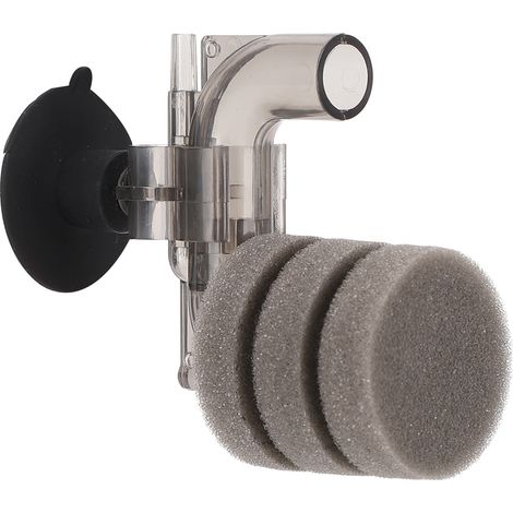 Filtre pneumatique miniature en éponge grise pour aquarium, augmentant l'oxygénation des poissons (1/5)