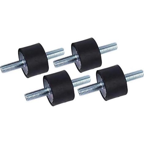 4pcs Supports En Caoutchouc D'isolant Anti-Vibration M8 30 X 20 Supports Amortisseurs De Vibrations Isolateur En Caoutchouc Anti-Vibration Avec Vis (1/4)