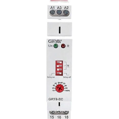 GRT8-EC 10A Zeitverzögerungsrelais mit Doppelfunktionstimer (Einschaltverzögerung oder Einschaltverzögerung), 230V AC-Spannung, programmierbares Steuermodul (1/5)