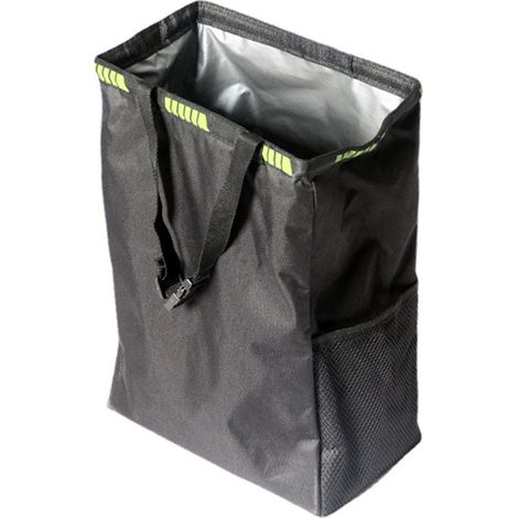 Cubo de basura para coche, gran capacidad de 13 L, bolsa impermeable y hermética, plegable y con opción de colgar, para coche, SUV y camión. (1/5)
