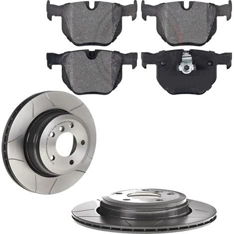 KIT FRENI ANTERIORI compatibile con BMW 5 (F10,F11) - DISCHI + PASTIGLIE OEM: FDB4380, FDB4285 / A 00 422 / 18260 , 18656 , 18261 , 18657 /SOSTITUZIONE DIRETTA/BASSA POLVERE/SILENZIOSO (1/5)