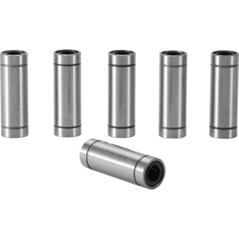 6 Stück LM8LUU Langkugellager für Linearbewegungen für 8-mm-Stangen, 3D-Drucker, CNC-Teile (1/5)