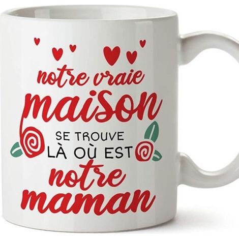 1 Tasse,Céramique,Blanc,350 ml,Micro-ondes,Lave-vaisselle,Famille (1/4)