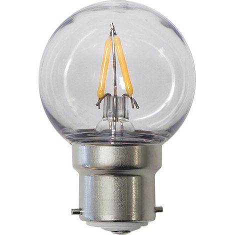 Star Trading Lampe LED B22 G45 Outdoor Lighting PC Cover Filament, couverture en polycarbonate, blanc chaud, LED, 6,8 cm