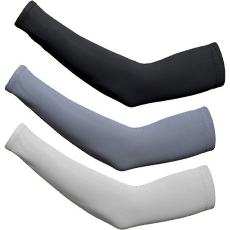 10 paires de manchons rafraîchissants de protection UV, antidérapants, en soie glacée, pour adultes et enfants (1/5)