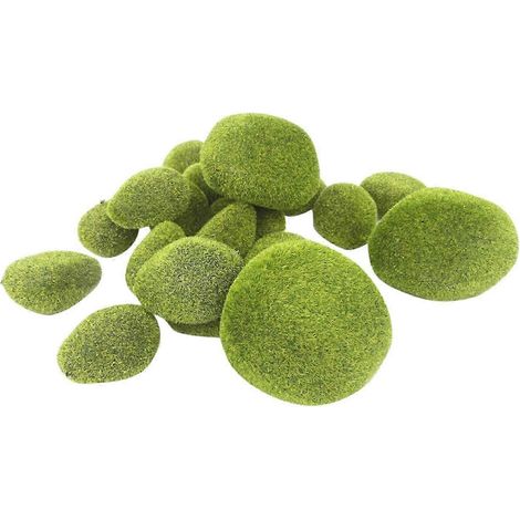 8 boules de jardin décoratives en mousse représentant des bryophytes artificielles (1/5)