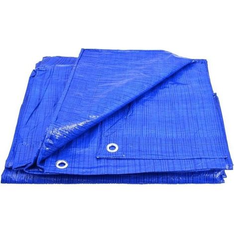 Bâche Awtools bleue 70 g 15 x 20 m (1/2)