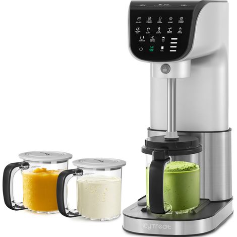 Machine a glace automatique 11-en-1 avec 3 pots format familial