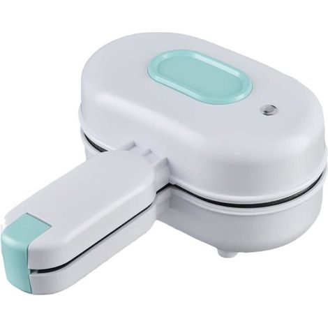 Mini Machine à Sandwich et Gaufrier Portable 3 Minutes Revêtement Antiadhésif Cuisson Rapide Voyage Maison Blanc (1/5)