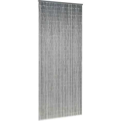 Rideau de porte contre insectes Bambou 90 x 200 cm CFW704692 (1/5)