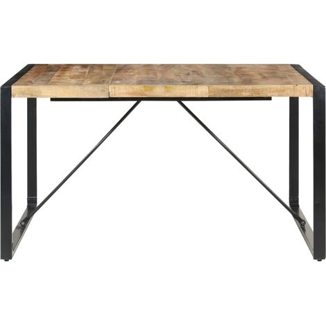 Maison Exclusive - Esstisch 140x140x75 cm Raues Mangoholz