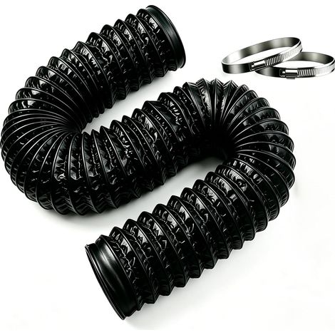Ventilation Hose 150 mm, 6 m PVC Aluminium Exhaust Pipe for Air Extractor, Air Conditioning, Dryer, Hood (1/5)