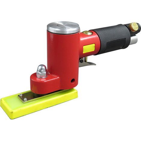 Levigatrice pneumatica diritta, mini lucidatrice ad aria lineare con 2 dischi abrasivi, rossa, adatta per lucidare e cerare stampi, metalli, legno, ecc. (1/5)