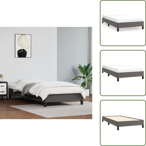 Giroletto grigio - vidaXL Giroletto Grigio 90x190 cm in Similpelle - Giroletto in compensato