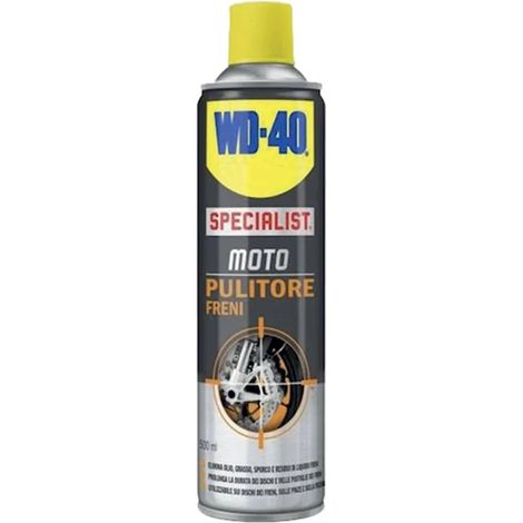 Pulitore freni motociclette spray ideale per rimuovere la polvere, i residui di liquido, lo sporco e l'olio (1/2)