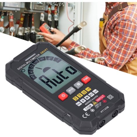 Multimètre numérique portable HT125B avec écran couleur haute définition et sélection automatique de la gamme. Multimètre intelligent à affichage numérique. (1/5)