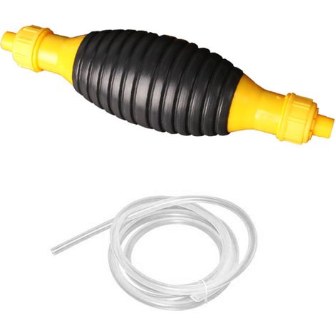 Pompe à huile universelle extérieure pour voiture, portable, à main, avec boule en caoutchouc, pour le transfert manuel de carburant et l'extraction d'essence (1/5)