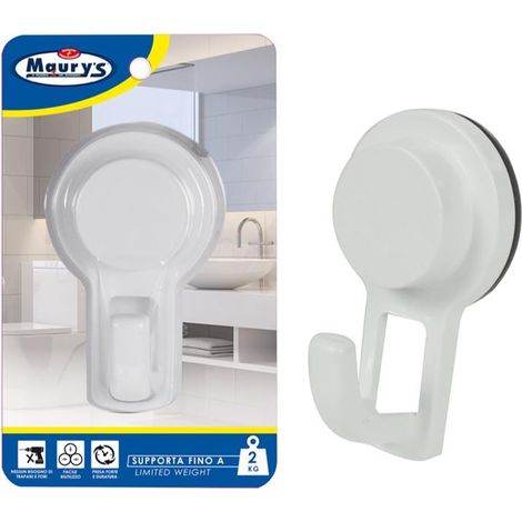 MAURY'S STRONG GANCIO APPENDI TUTTO A VENTOSA PER BAGNO (1/2)