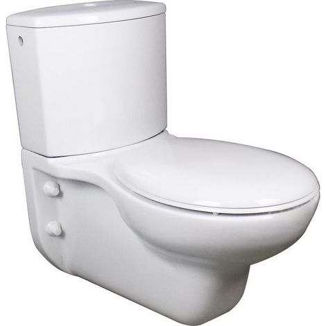 Vaso monoblocco sospeso da 77 cm serie open chiuso con cassetta in ceramica (1/3)