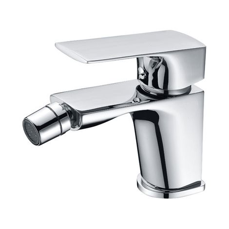 Mice - Rubinetto monocomando per bidet da bagno cromato - installazione semplice per acqua calda/fredda - Colore cromo BDI017-2 (1/2)