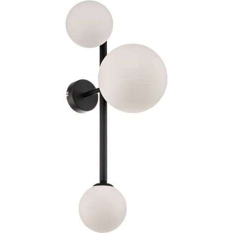 [NEUWERTIG] B-Ware Euluna Wandleuchte Dione Wandlampe Lampe Leuchte Wohnzimmer 3 Flammig Schwarz
