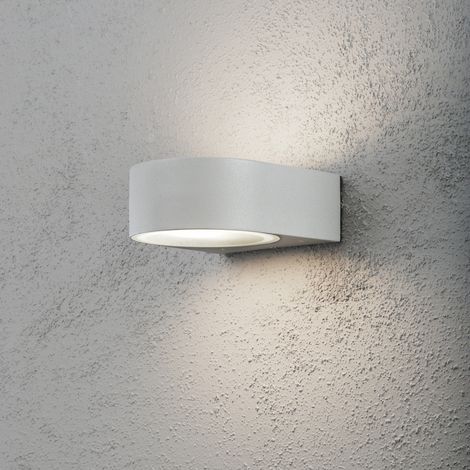 Konstsmide Aplique de pared contemporánea gris aluminio (1/2)
