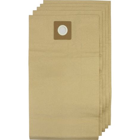Bolsas de papel para aspiradoras MAXBLAST de 60 l, paquete de 5, para aspiradoras verticales comerciales (1/5)
