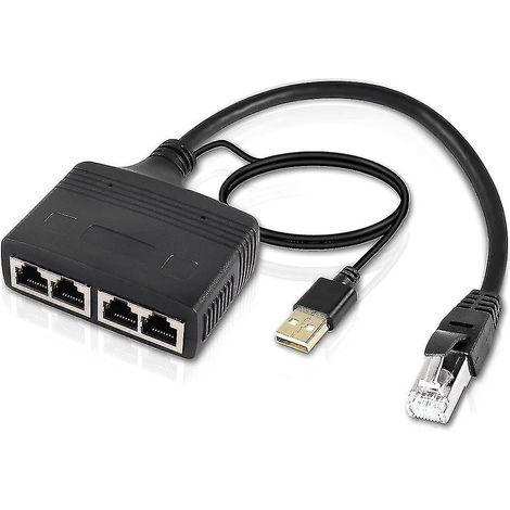 Netzwerkfreigabe: 1 x 400-Mbit/s-RJ45-Anschluss, 1 Netzwerk-Erweiterungsanschluss, 4 Netzwerkanschlüsse