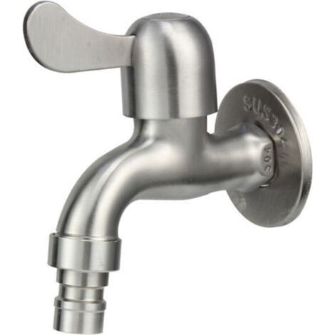 Ecleanfy-Robinet en acier inoxydable 304, vanne de vidange 1/2", robinet pour machine à laver