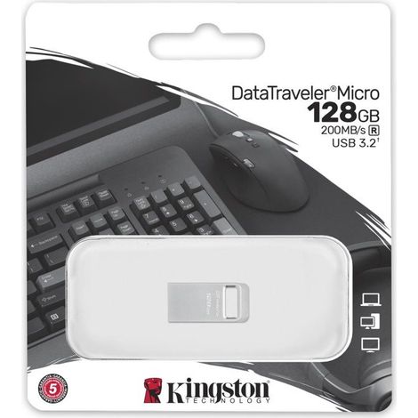 Memoria USB Kingston DataTraveler DTMC3G2 128 GB 128 GB