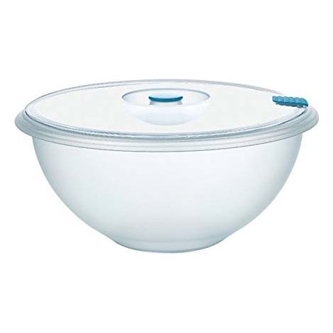Coppa con Coperchio Plastica Trasparente contenitore plastica per alimenti 24 cm