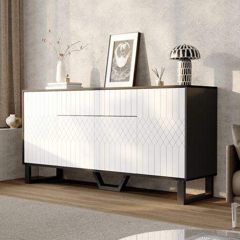 Sideboard mit 1 Schublade und 4 Schranktüren, Pop-up Design (1/5)