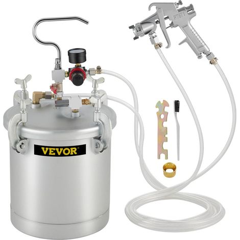 Étanchéité renforcée pour finition uniforme, pot de peinture sous pression 10 L pour travaux de peinture (1/5)