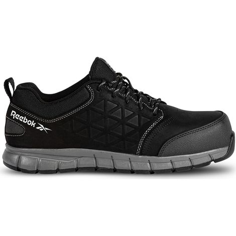 Reebok - Chaussures de sécurité basses noire en cuir imperméable embout aluminium S3 SRC taille 43 (1/2)