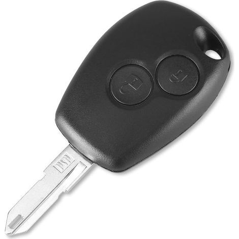 1 Schlüsselgehäuse, 2 Tasten, gerillte Klinge für Dacia Duster, Logan, Sandero, Lodgy (1/5)
