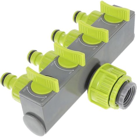 Répartiteur de tuyau pour système d'arrosage automatique, jaune, anti-fuite, 1 unité (1/5)