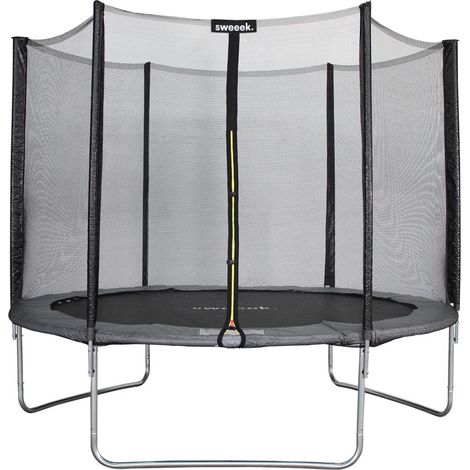 10ft trampoline with safety net Grey 303x303x78 cm - Mars