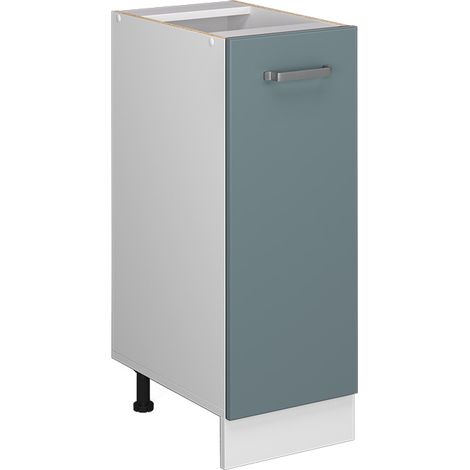 Unterschrank R-Line, Blau-Grau, 30 cm mit Tür, ohne Arbeitsplatte, Vicco