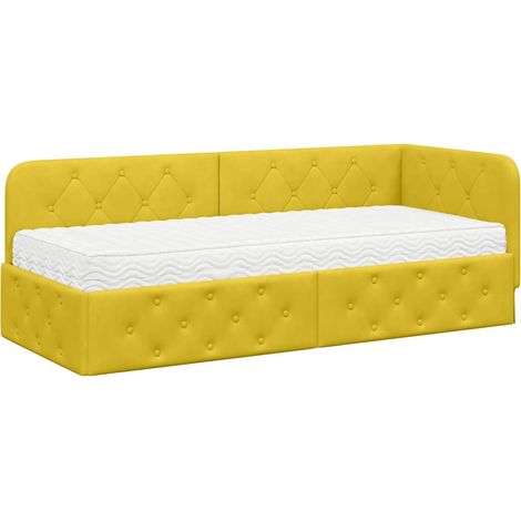 Maison Exclusive - Estructura de cama en esquina Amarillo 80 x 20