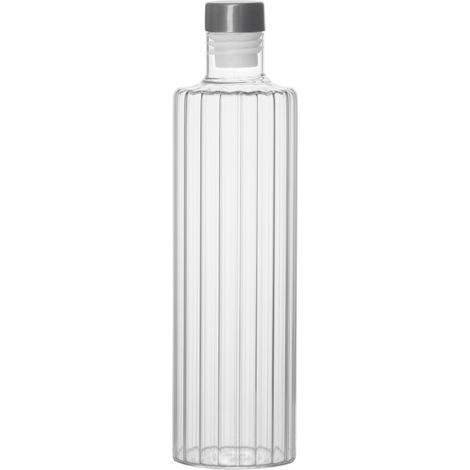Bouteille Verre Andrea House 1l écologique, Design épuré, Bouchon Inox - Andrea House (1/2)