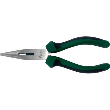 Pinza de pico curva 200mm con Asa plástico FORTIS