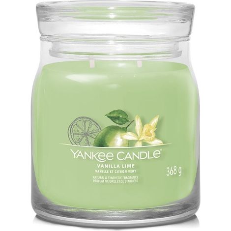 YANKEE CANDLE CANDELA MEDIA SIGNATURE VANILLA LIME (1/3)