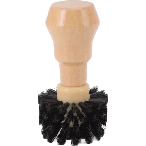 Brosse de Nettoyage de Porte-filtre, Brosse de Nettoyage Portative Professionnelle pour Pilon à café, Brosse en Nylon avec Manche en Hêtre pour Outil de Cuisine avec Conception (1/4)