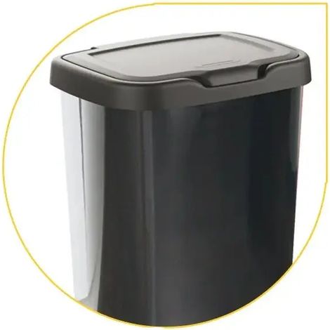 Mülltrennung Jive mit Fußpedal 39,2 x 29,6 x 63,4 cm, 40 l, metallisch glänzend (1/2)