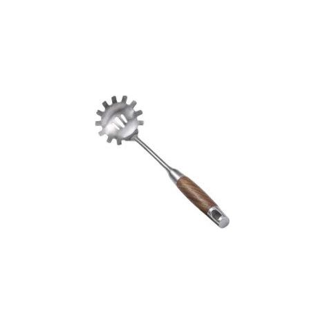Pastalöffel – 1 Stück, Spaghettilöffel aus Edelstahl, praktisches Küchenutensil – Edelstahl 35 x 8 cm (1/5)