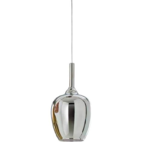 Lampada a Sospensione OFELIA S/10 Cromo Specchiato - Vetro Borosilicato E27, Cavo 3m, Illuminazione Moderna Gea Luce (1/2)