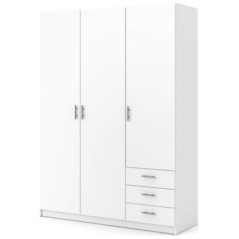 1PZ KIT ARMADIO SPRINT 3ANTE 3CASSETTI BIANCO (1/4)
