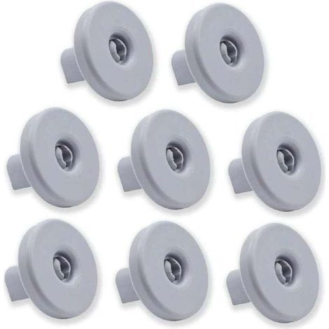 Set mit 8 Rollen für den unteren Geschirrspülkorb. Kompatibel mit den Marken Zanussi, Rex, Electrolux, AEG und Crezuo. (1/4)