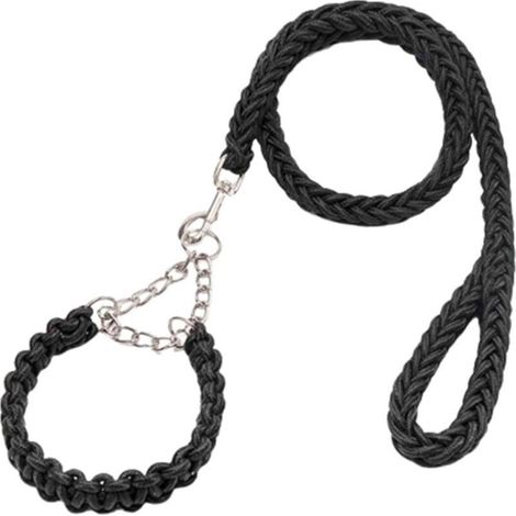 Laisse Chien Harnais Classiques Longe pour Chien Longue Lasso Cordon De Serrage Crochet Collier Réglable pour Animal De Compagnie Durable Nylon Tressé Crochet (XL,9) (1/5)