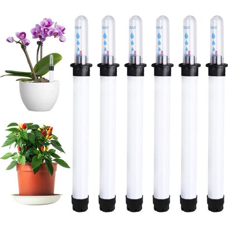Testeur Jauge Indicateur Niveau 6 Pièces Indicateur d'eau Hydroponique Niveau Plantes d'Intérieur Eau Plastique pour Jardinières Jardinières Plantes